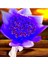 LED Işıklı Mor Kelebek Buketi 1