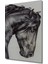 Kara Kalem Görünümlü At Ahşap Dekoratif Tablo Dikdörtgen Tablo 3