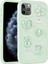 Apple iPhone 11 Pro Max Kılıf Kabartma Figürlü Parlak Spıa Toys Silikon Kapak-Açık Yeşil 1