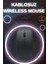 Profesyonel Mouse Wireless Oyuncu Faresi Bluetooth Bağlantılı 1