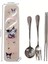 Kuromi Figürlü Paslanmaz Çelik Kutulu Çatal Kaşık Chopstick Seti AD59922 2