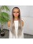 Rus Kumralı Beyaz Platin Ombreli ve Işıltılı Fiber Sentetik Tül Peruk 2