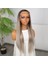 Rus Kumralı Beyaz Platin Ombreli ve Işıltılı Fiber Sentetik Tül Peruk 3