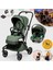 Rotativo Çift Yönlü Kabin Tipi Travel Bebek Arabası Yeşil 1