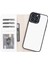Apple iPhone 13 Pro Max Uyumlu Deri Cüzdanlı Kılıf F3 Beyaz 1