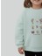 Kız Çocuk Çiçek Nakışlı Sweatshirt 5
