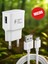 12W 2.1A Usb +Micro Girişli Adaptör ve Kablo Hızlı Şarj Aleti Seti TN-C01 8