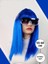 Mavi Renk Uzun Parti Peruğu - Lisinya 1
