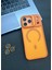 Iphone 17 Pro Max Uyumlu Standlı Lens Koruma Hediyeli Magsafe Maksimum Koruma Armor Kılıf - Turuncu 2