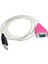 USB 2.0 To RS232 Seri Com Port USB Db9 Pin Erkek Dönüştürücü Kablo 1.30M 3