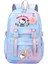 Çocuk Sırt Çantası Hello Kitty Renkli Figürlü 4 Bölmeli Geniş Kapasiteli Mavi (43CM*29CM*15CM) AD11 3