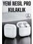 Yeni Nesil Pro Bluetooth Kulaklık Uzun Pil Ömrü Beyaz 2
