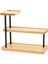 3 Katlı Bambu Düzenleyici Raf | Metal Ayaklı Şık ve Dayanıklı Baharatlık Sunum Stand 32,5 cm 1
