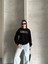 Üçgen Yazı Taşlı Uzun Kol Sweatshirt 2