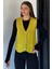 Kadın V Yaka Ön Düğmeli Triko Yelek P-00019004 2