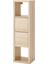 Kallax Açık Raf Ünitesi Ağartılmış Meşe Görünümlü 42 x 147 cm Kapaklı 1