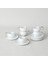 Sally Porselen 6'lı 90 ml Kahve Fincan Seti Beyaz-Gold 2