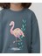 Kız Çocuk Flamingo Baskılı Sweatshirt 4