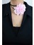 Bağcıklı Kumaş Çiçek Choker Gül Kolye 1