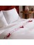 Calia %100 Pamuk Nakışlı Çift Kişilik Nevresim Takımı Beyaz 7