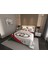 Pamuklu Jakar Dokuma Kapitone Dikişli Pike Takımı Çift Kişilik 3D Dijital Baskılı 7 Parça – Lüks Duvet Cover Set Mode 1