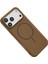 Apple iPhone 17 Pro Max Jully Magsafe Kapak - Kahverengi 2