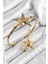 Pirinç Deniz Yıldızı Model Gold Renk Bileklik Yüzük Set - TJ-BB7600 1
