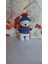Amigurumi Yılbaşı Temalı Kutup Ayısı Organik Örgü Oyuncak 1
