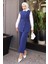 Kemerli Yelek Pantolon Takım Indigo 19250 3