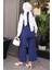 Kemerli Yelek Pantolon Takım Indigo 19250 4