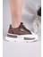 Burrel Cilt Garnili Kalın Tabanlı Paraşüt Sneakers Kahverengi 2