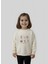 Çiçek Nakışlı Kız Çocuk Penye Sweatshirt 1