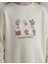 Çiçek Nakışlı Kız Çocuk Penye Sweatshirt 4