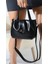 Siyah Kadın Çanta Astarlı Fermuarlı Çapraz Askılı Omuz Çantasi Küçük Boy 3