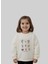 Kız Çocuk Çiçek Nakışlı Sweatshirt 1
