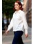 Kadın Balon Kol Regular Fit Pamuklu Gömlek Fonksiyonel Dayanıklı Kaliteli Konforlu Estetik 1