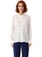 Kadın Relaxed Kesim Hakim Yaka Fiyonk Detaylı Uzun Kollu Pamuklu Dokuma Gömlek Fonksiyonel 4