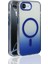 iPhone 16E Kılıf M-Safe Şarj Özellikli Transparan Renk Geçişli Zore Toros Kapak - Mavi 1