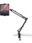 Metal 360° Uzun Kol Tablet/telefon Standı Kelepçeli Masa/yatak Başlığı Tutucu 6¨-12.9¨uyumlu 1