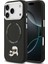 iPhone 17 Pro Kılıf Karl Lagerfeld Lisanslı M-Safeli Metal Kamera ve Buton K&c Pu Deri Kapak Siyah 1