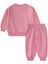 Kiraz Baskılı Sweatshirt Takım 2-10 Yaş Pembe 2