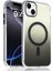 Apple iPhone 15 Uyumlu M-Safe Şarj Özellikli Transparan Renk Geçişli Kılıf 1