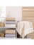 Kadife Jakarlı Yaprak Desenli 6 Adet 50X90 cm El Yüz Havlusu Gri-Kahve-Bej 1