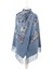 Indigo Nakışlı Kışlık Şal 2