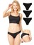Basic Iz Yapmayan Lazer Kesim Kadın Bikini Külot 3'lü Paket - 6 1