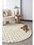 Aveline Collection Yuvarlak Cloudy Peluş Halı Dekoratif Yumuşacık Yıkanabilir Kaymaz Taban Yolluk 1