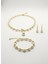 Büyük Inci Kolye,bileklik ve Küpe Seti 3
