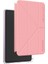 iPad Air 11 2025 M3 Uyumlu Kılıf Skinarma Kalemlikli Arkası Şeffaf Standlı Magnetik Zeta Kılıf Pembe 2