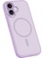 iPhone 17 Uyumlu Kılıf M-Safe Şarj Özellikli Benks Mist Magnetik Kapak Açık Mor 4