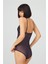 Lacivert Çıtçıtlı Dantelli Transparan Balensiz Bodysuit 2